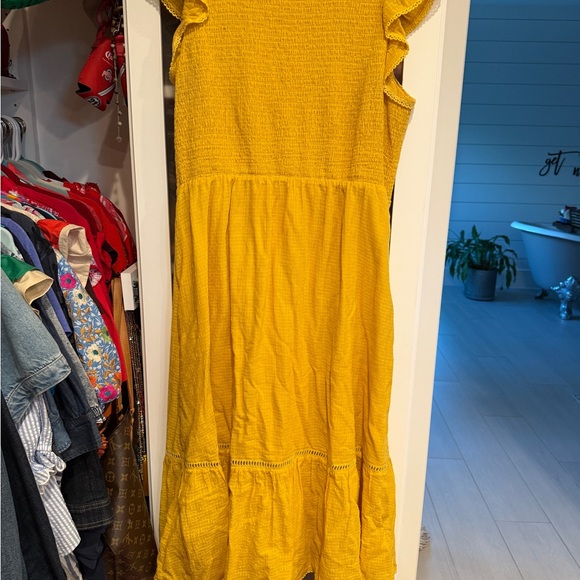 Lost + Wander Dresses & Skirts - Lost + Wander Yellow Textured Dress